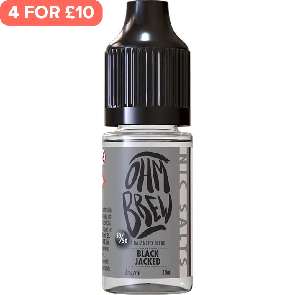 Black Jacked Ohm Brew 50/50 E-Liquid 10ml