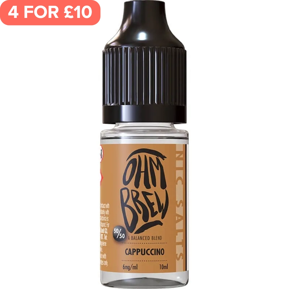 Cappuccino Ohm Brew 50/50 E-Liquid 10ml