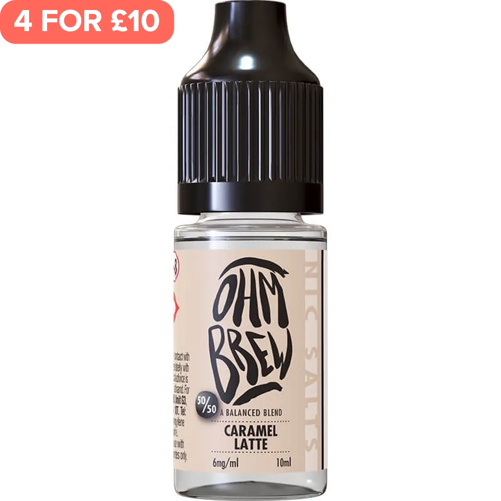 Caramel Latte Ohm Brew 50/50 E-Liquid 10ml
