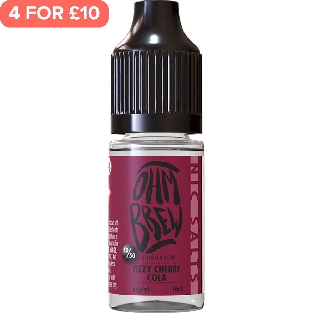 Fizzy Cherry Cola Ohm Brew 50/50 E-Liquid 10ml