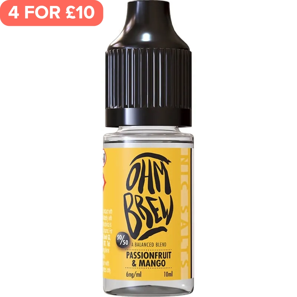 Passion Fruit & Mango Ohm Brew 50/50 E-Liquid 10ml