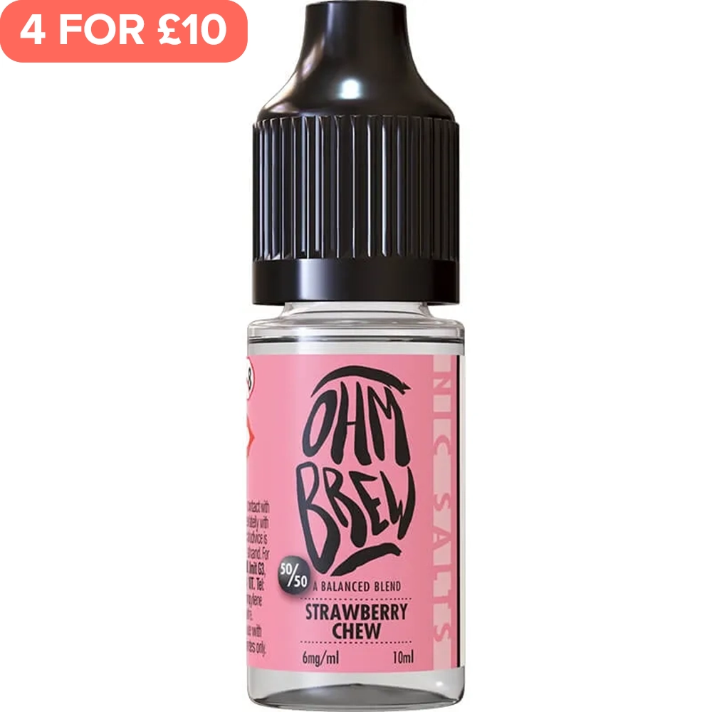 Strawberry Chew Ohm Brew 50/50 E-Liquid 10ml