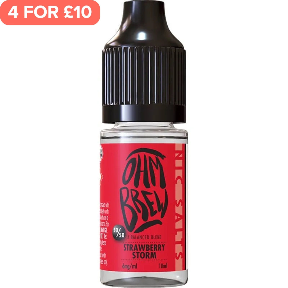 Strawberry Storm Ohm Brew 50/50 E-Liquid 10ml