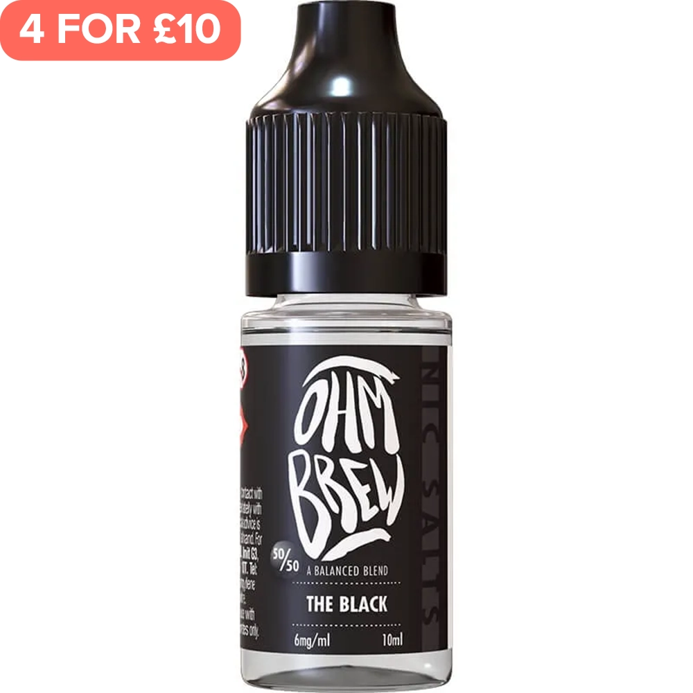 The Black Ohm Brew 50/50 E-Liquids 10ml