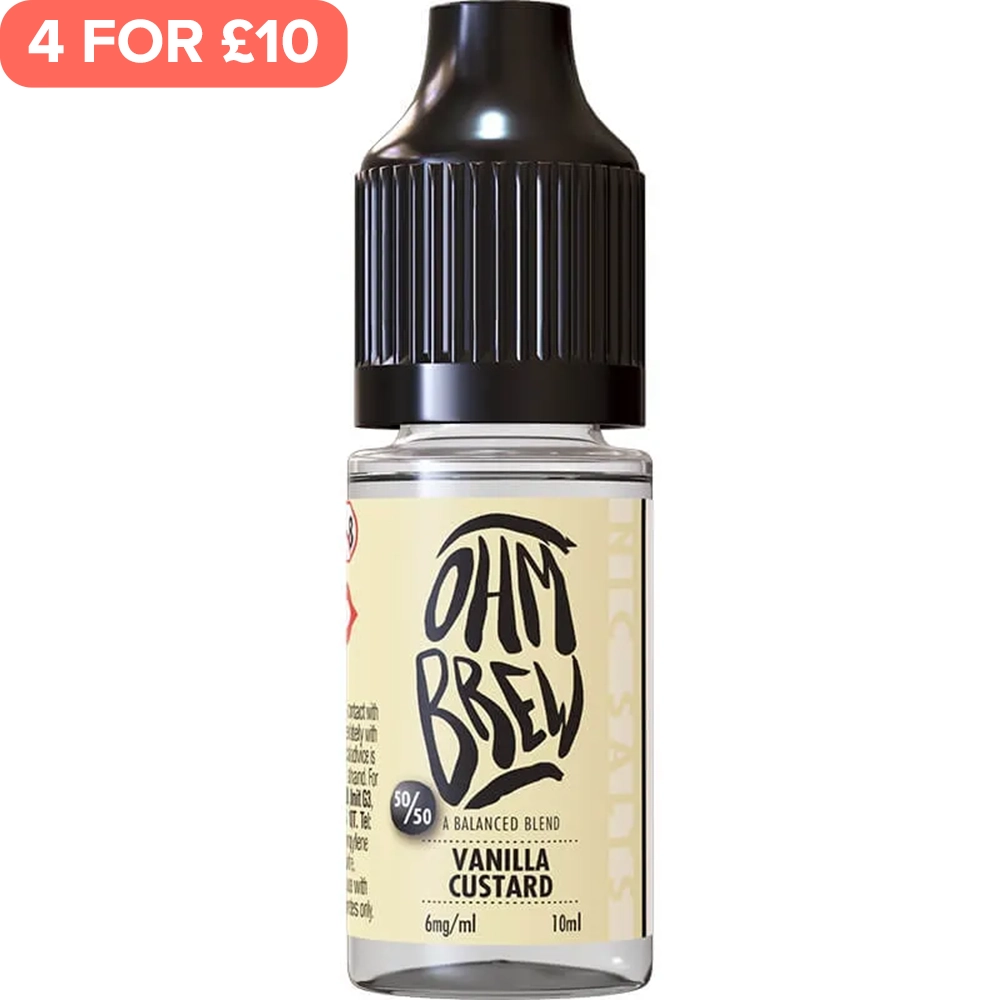 Vanilla Custard Ohm Brew 50/50 E-Liquid 10ml