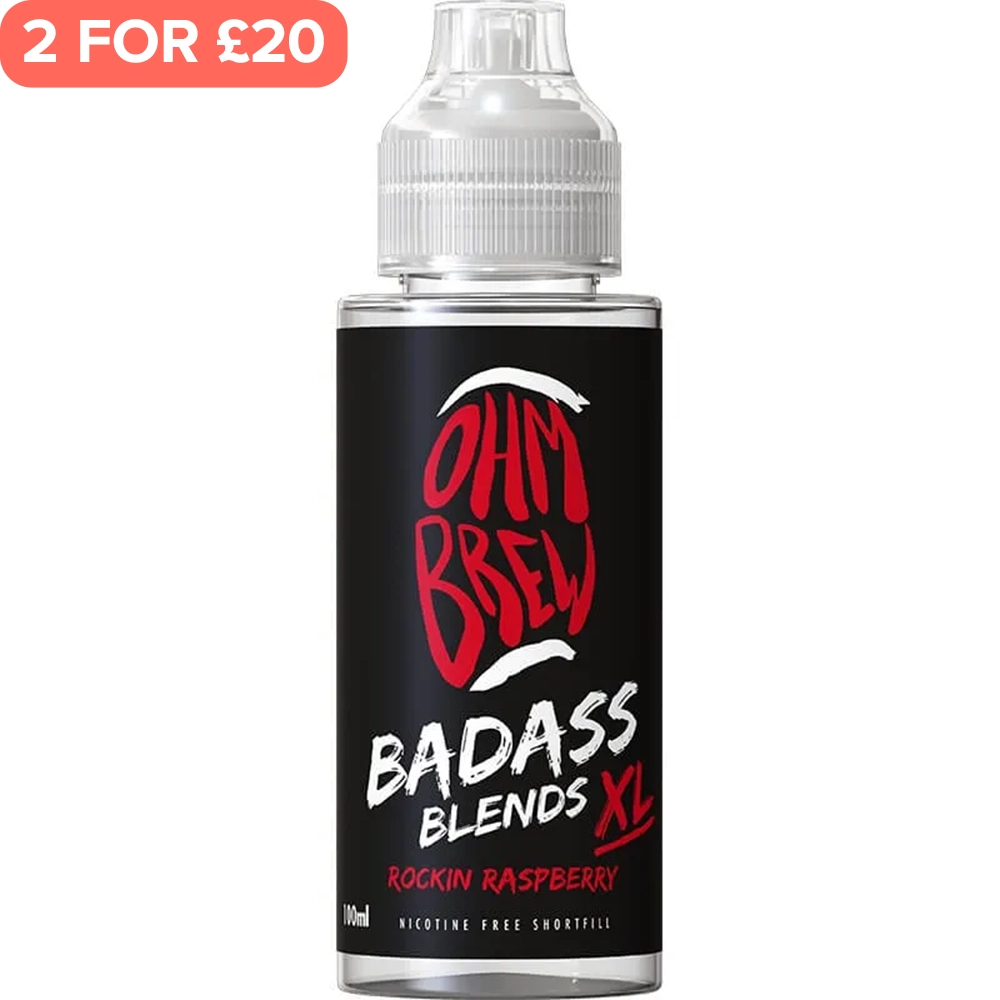 Rockin Raspberry Ohm Brew Badass Blends XL 100ml