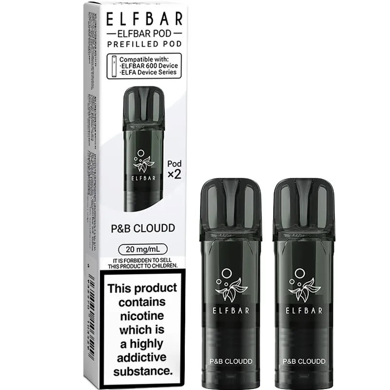 P&B Cloudd Elf Bar 600 Pods 2 Pack