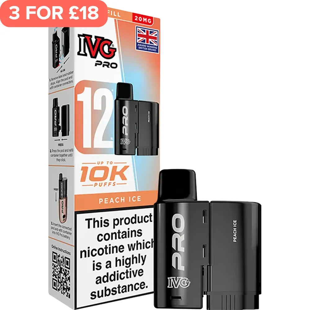 Peach Ice IVG Pro Pod & Refill 12ml