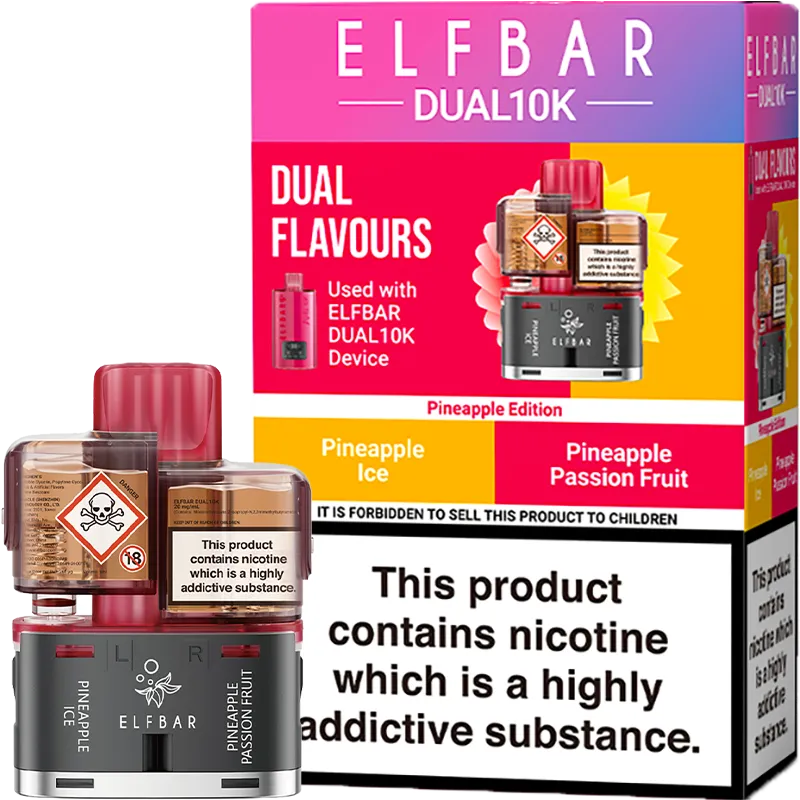 Pineapple Edition Elf Bar Dual 10K Pod & Refill 12ml