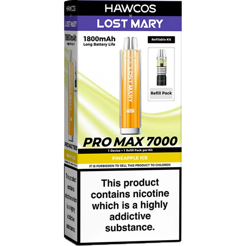 Hawcos x Lost Mary Pro Max 7000 Pod Vape Kit 10ml
