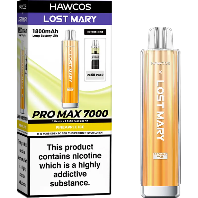 Hawcos x Lost Mary Pro Max 7000 Pod Vape Kit 10ml