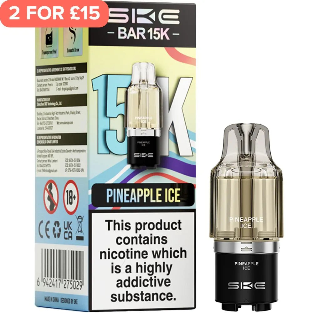 Pineapple Ice SKE Bar 15K Pod & Refill 12ml