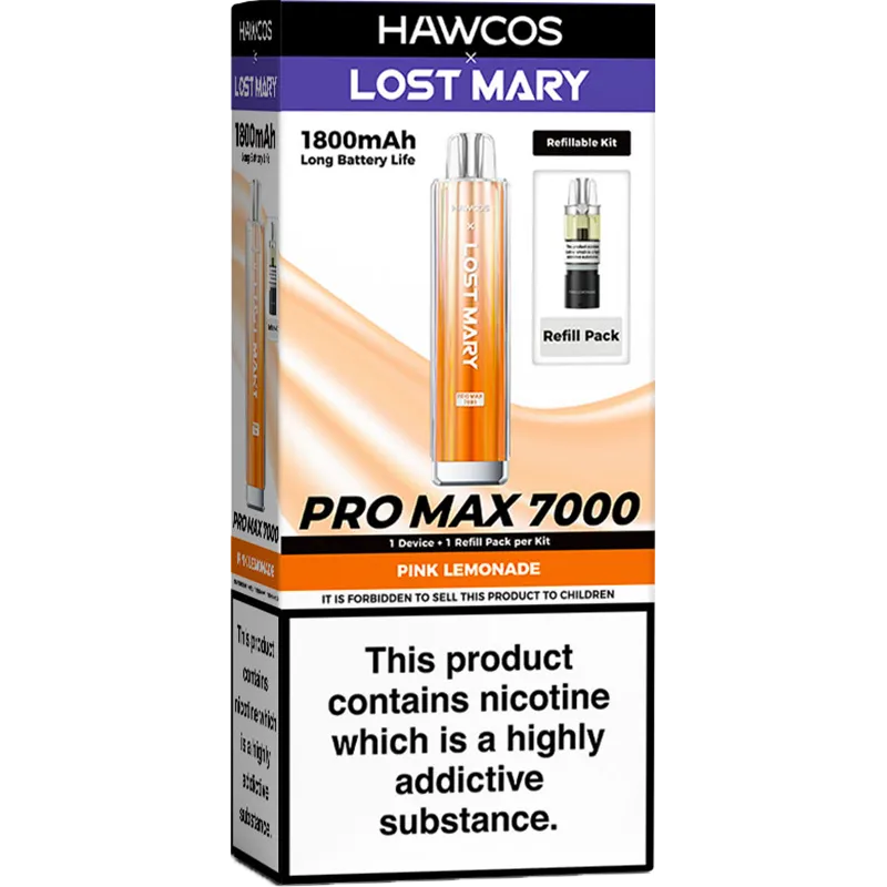Hawcos x Lost Mary Pro Max 7000 Pod Vape Kit 10ml