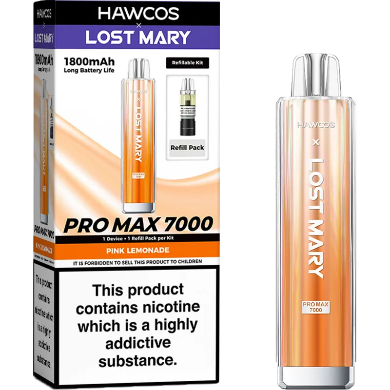 Hawcos x Lost Mary Pro Max 7000 Pod Vape Kit 10ml