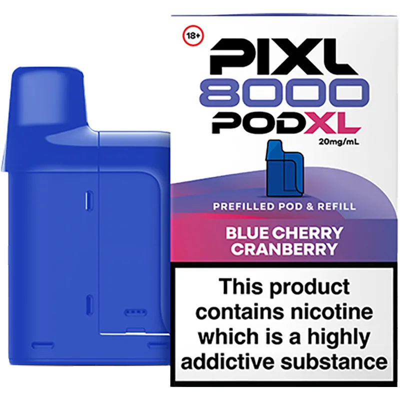 Blue Cherry Cranberry PIXL 8000 Pod XL Pod & Refill 12ml