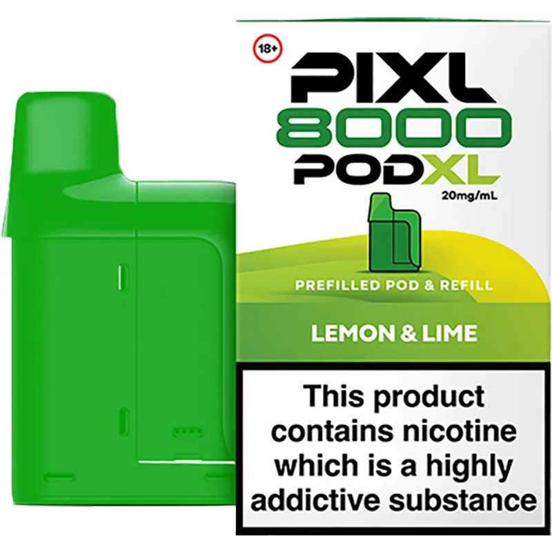 Lemon Lime PIXL 8000 Pod XL Pod & Refill 12ml