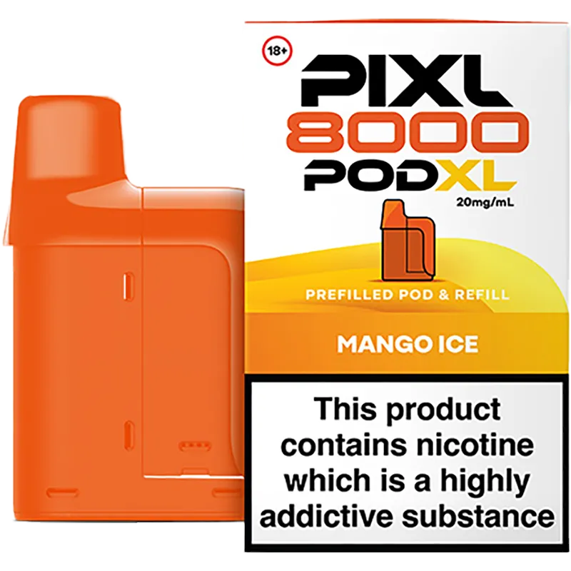 Mango Ice PIXL 8000 Pod XL Pod & Refill 12ml