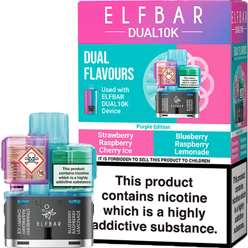 Purple Edition Elf Bar Dual 10K Pod & Refill 12ml