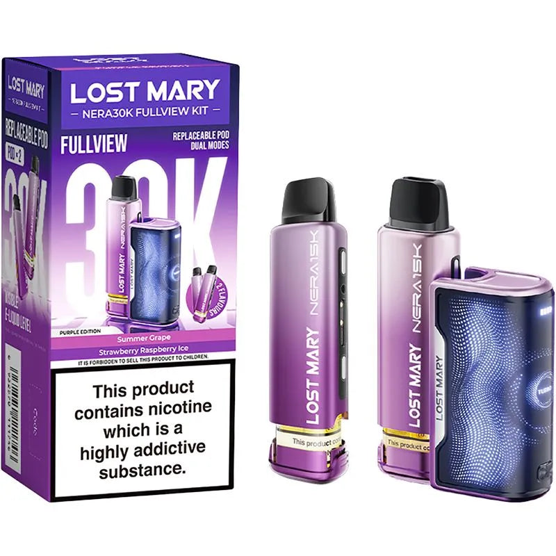 Lost Mary Nera 30K Fullview Purple Edition Pod Vape Kit 24ml