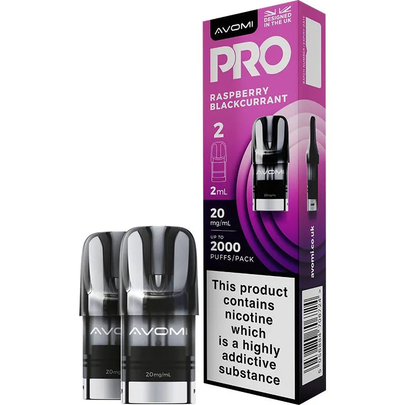 Raspberry Blackcurrant Avomi PRO Pods 2 Pack