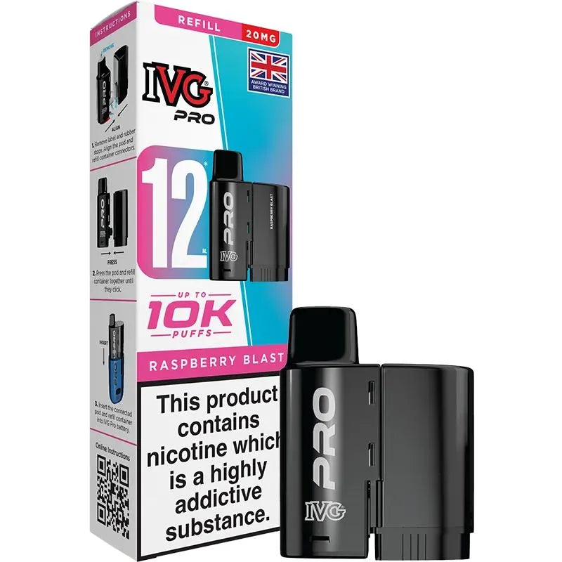 Raspberry Blast IVG Pro Pod & Refill 12ml