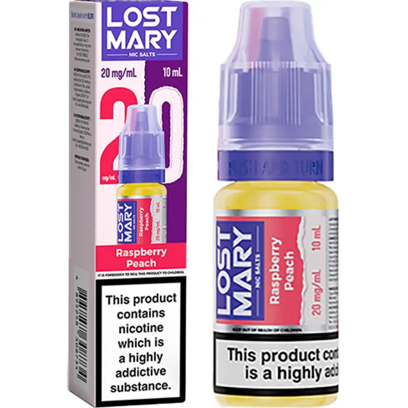 Raspberry Peach Lost Mary Nic Salts E-Liquid 10ml