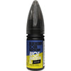 The Riot Bar EDTN blueberry sour raspberry 10ml e-liquid bottle, in a 20mg nicotine strength, on a white background