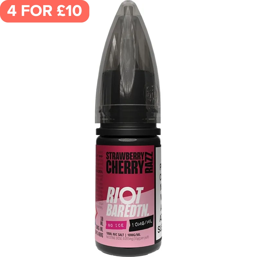 Strawberry Cherry Razz Riot BAR EDTN NO ICE E-Liquid 10ml