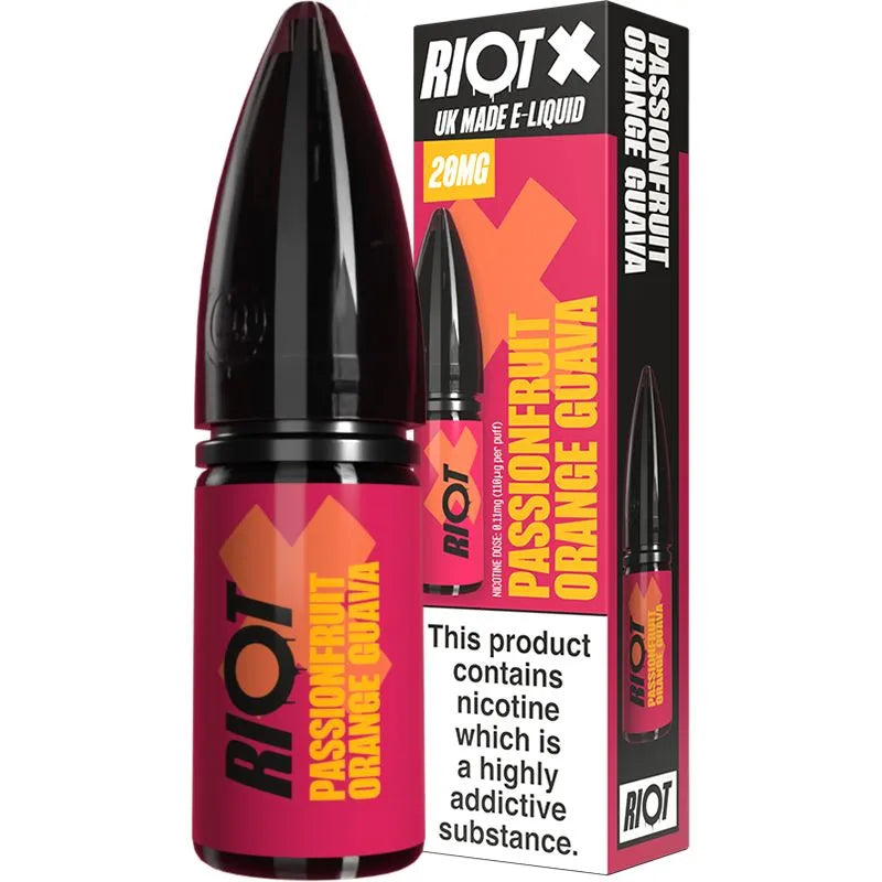 Riot X Passionfruit Orange Guava E-Liquid 10ml