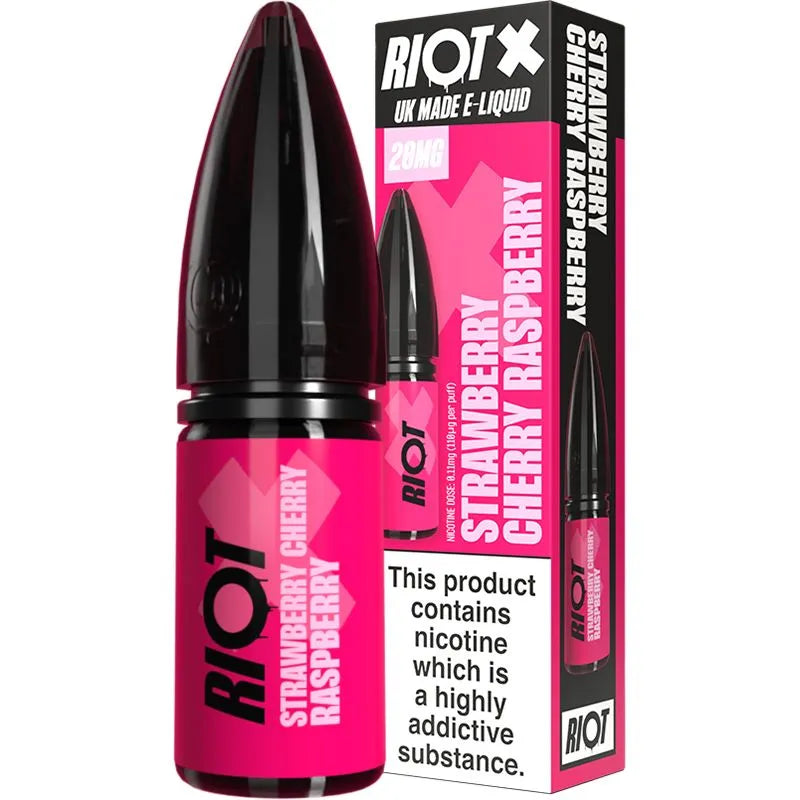 Riot X Strawberry Cherry Raspberry E-Liquid 10ml