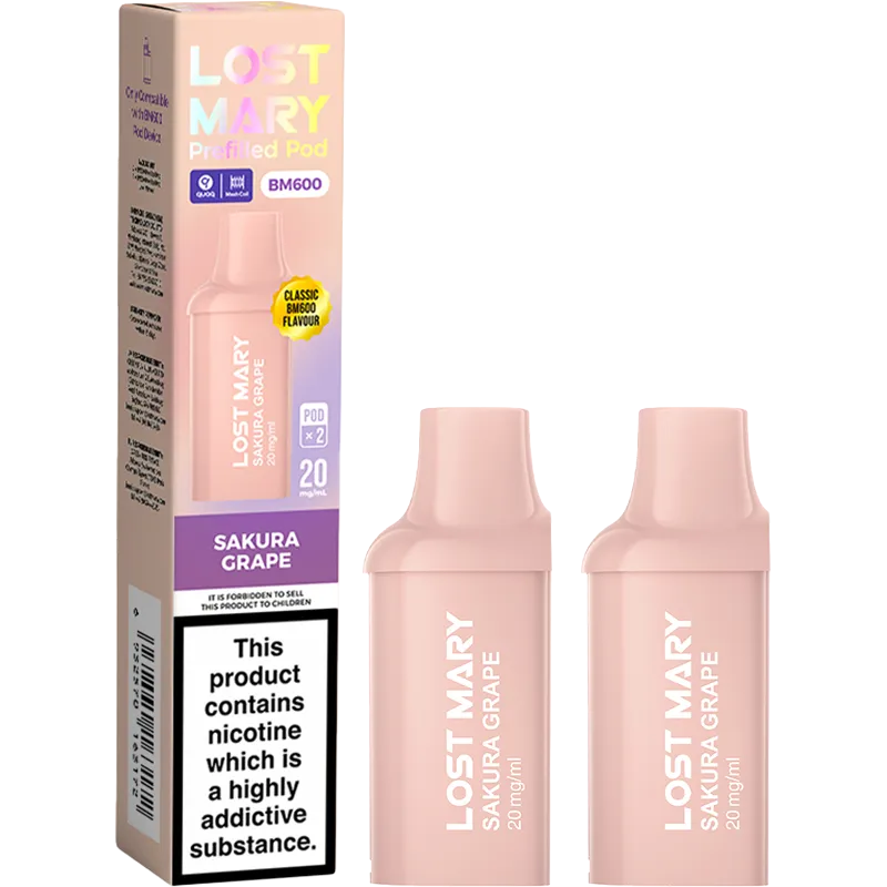 Sakura Grape Lost Mary BM600 Pods 2 Pack