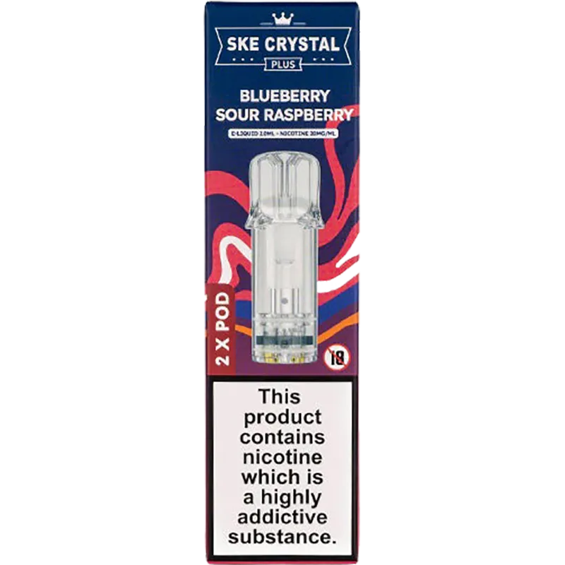 SKE Crystal Plus Blueberry Cherry Pods 2 Pack