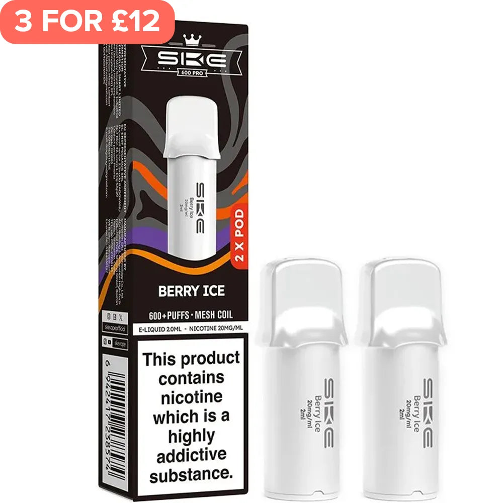 Berry Ice SKE Crystal 600 Pro Pods 2 Pack
