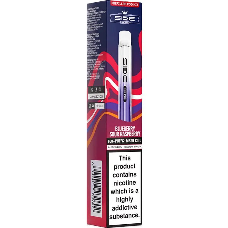 SKE Crystal Pro 600 Pod Vape Kit 2ml