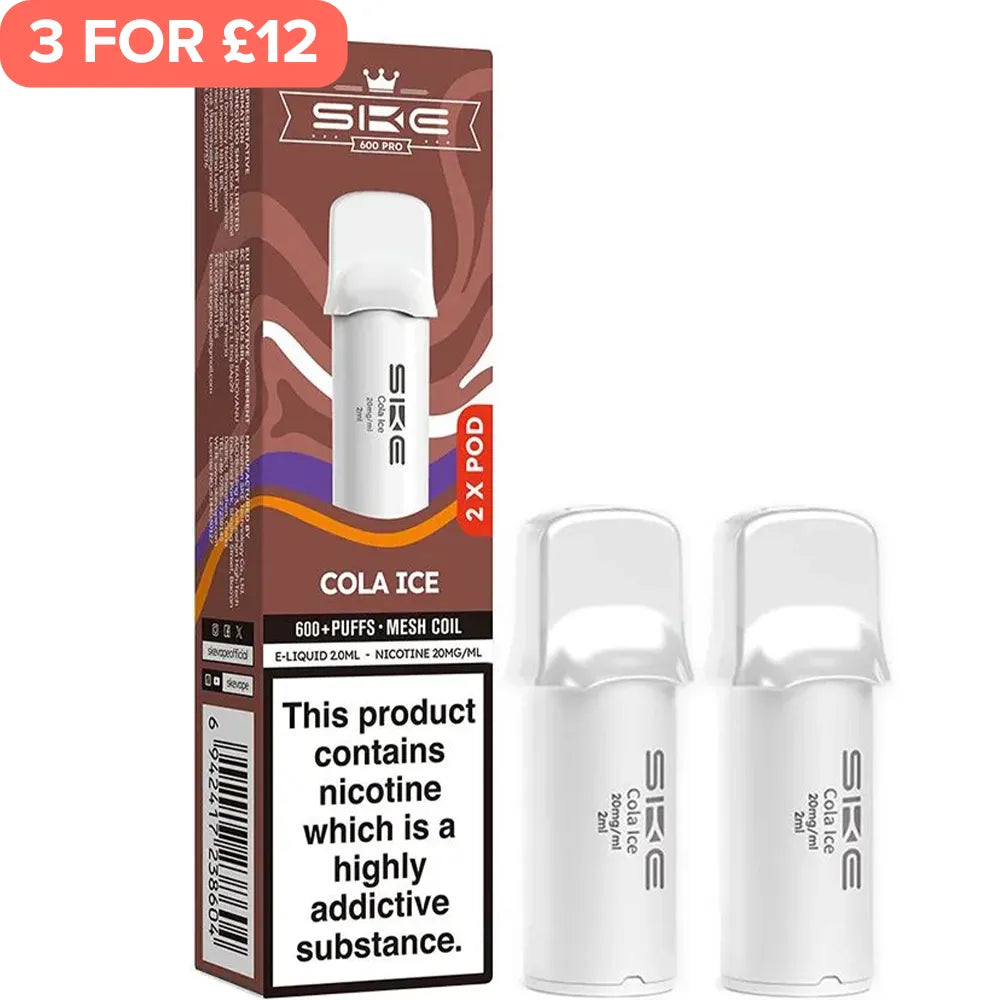 Cola Ice SKE Crystal 600 Pro Pods 2 Pack