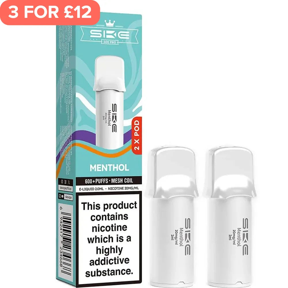 Menthol SKE Crystal 600 Pro Pods 2 Pack