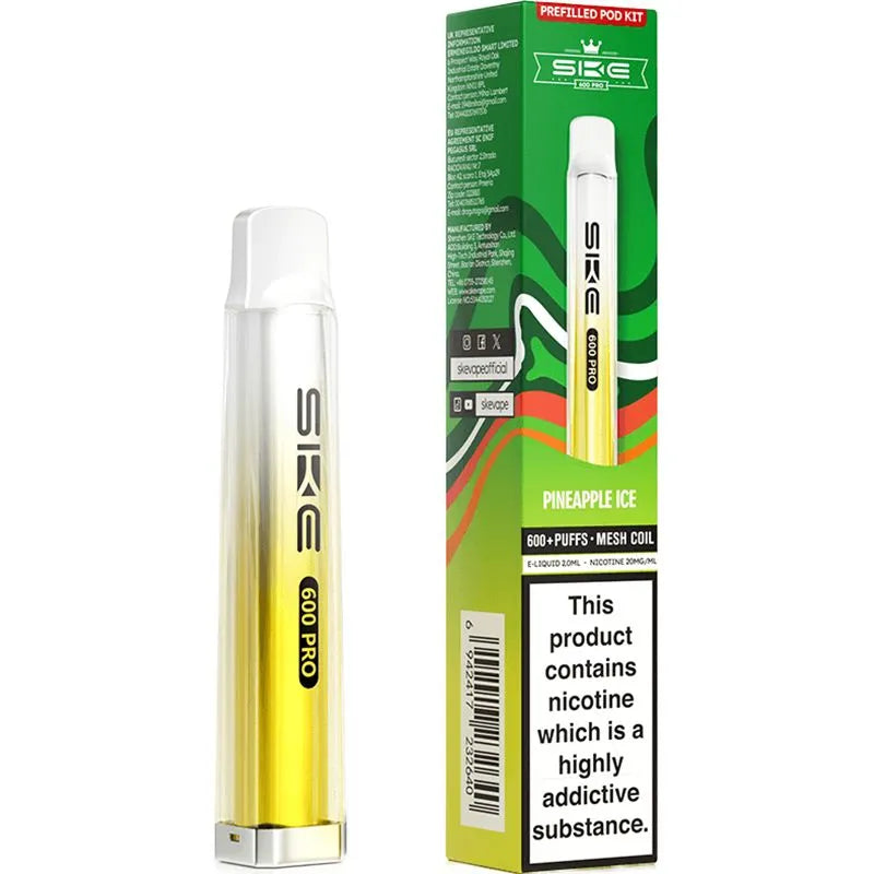 SKE Crystal Pro 600 Pod Vape Kit 2ml
