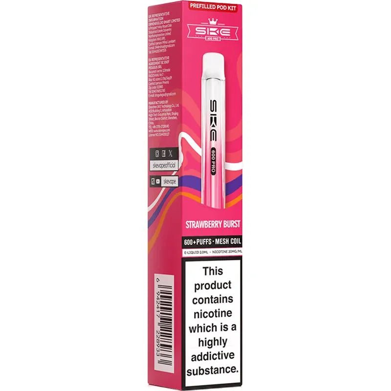 SKE Crystal Pro 600 Pod Vape Kit 2ml
