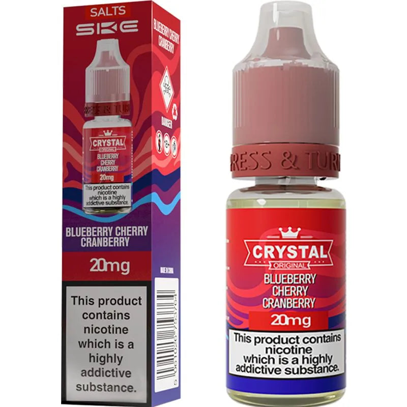 SKE Crystal Salts Blueberry Cherry Cranberry E-Liquid 10ml