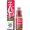 A SKE Crystal Salts strawberry burst flavoured e-liquid and box in a 10mg nicotine strength.