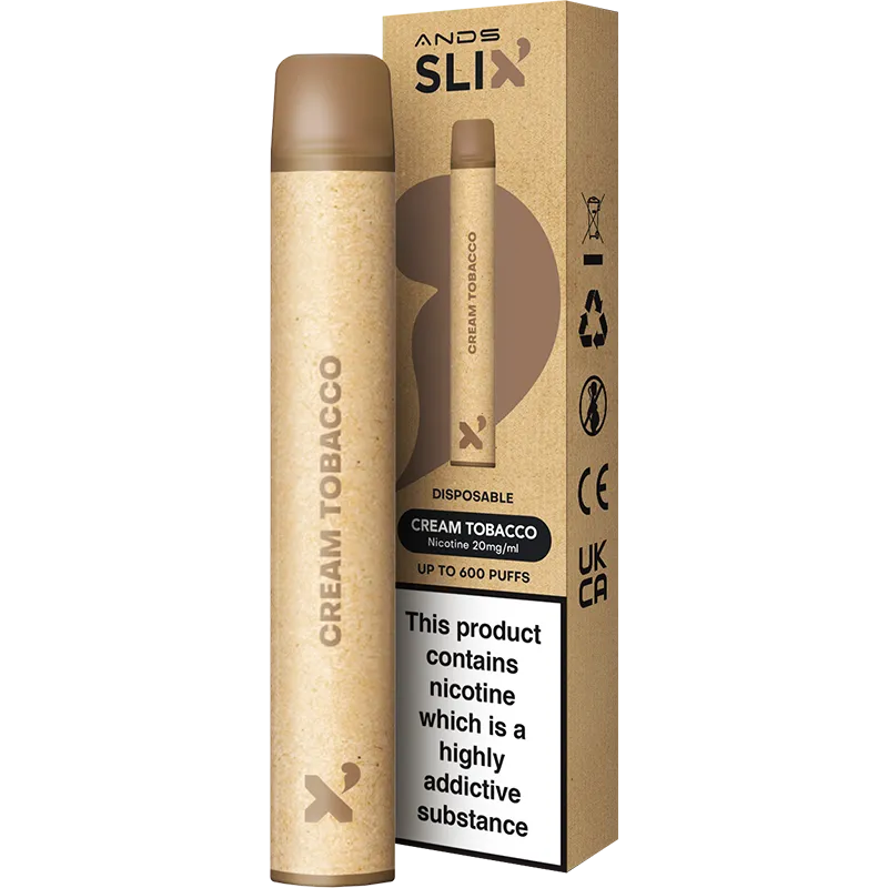 Slix Cream Tobacco Disposable Vape