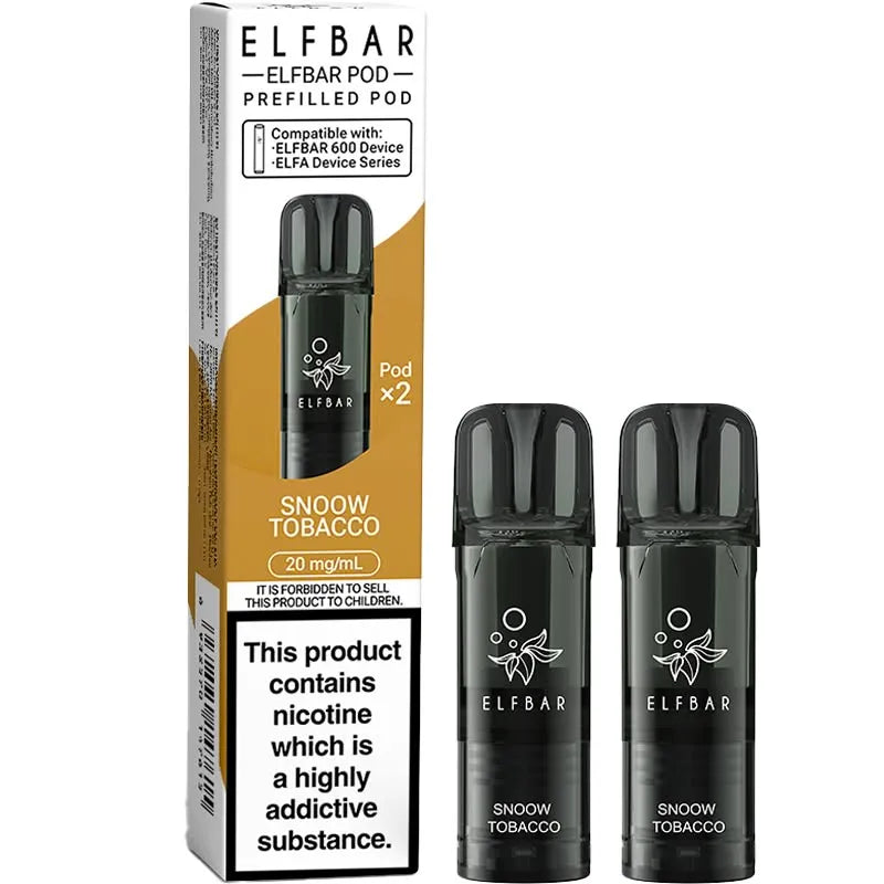 Snoow Tobacco Elf Bar 600 Pods 2 Pack