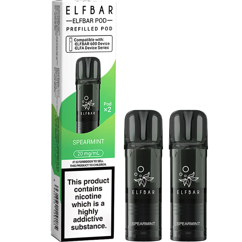 Spearmint Elf Bar 600 Pods 2 Pack