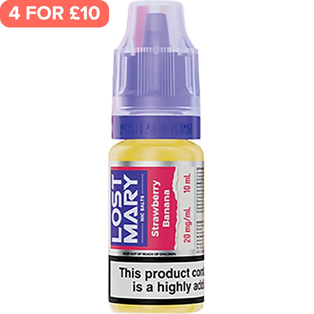 Strawberry Banana Lost Mary Nic Salts E-Liquid 10ml