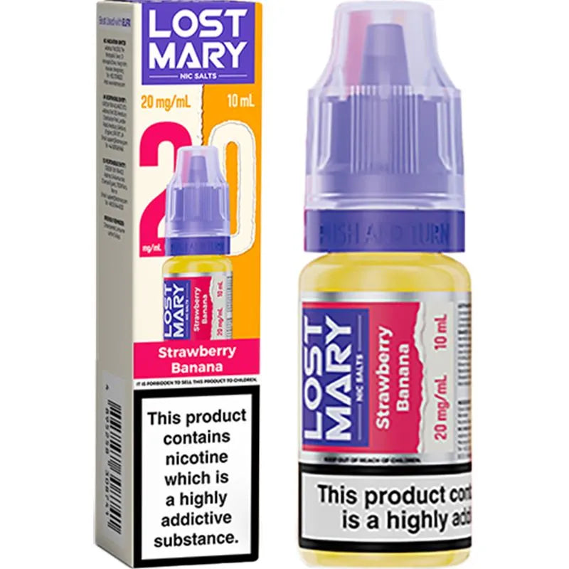 Strawberry Banana Lost Mary Nic Salts E-Liquid 10ml
