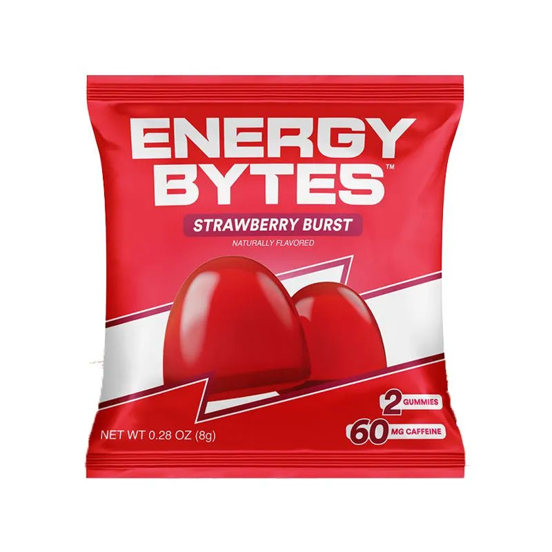 Strawberry Burst Energy Bytes Caffeine Gummies 2 Pack