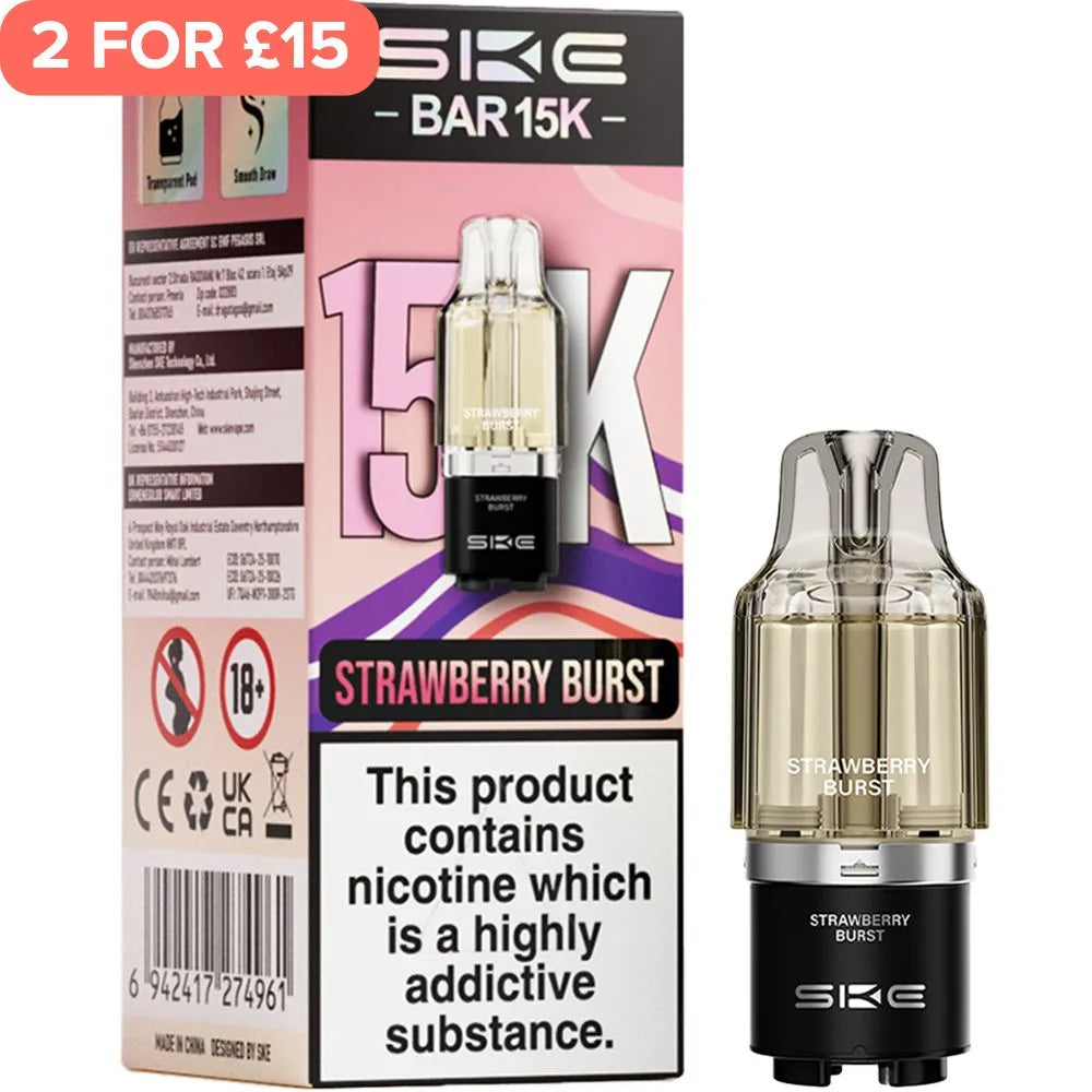 Strawberry Burst SKE Bar 15K Pod & Refill 12ml