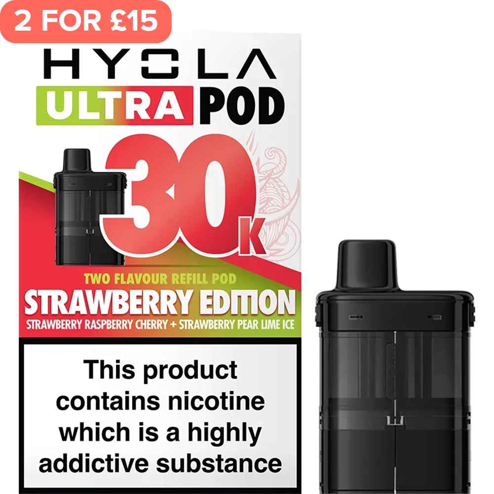 Strawberry Edition Hyola Ultra 30K Pod & Refill 20ml