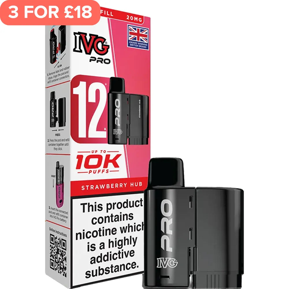 Strawberry Hub IVG Pro Pod & Refill 12ml