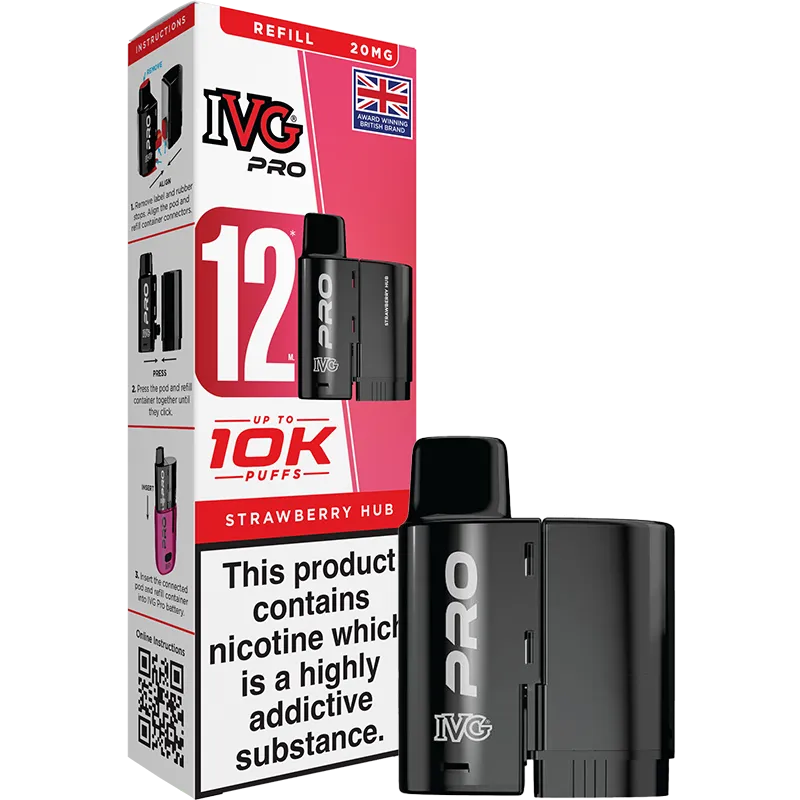 Strawberry Hub IVG Pro Pod & Refill 12ml